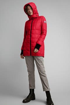 Chamarras Canada Goose Mujer Mexico - Ellison Chaqueta De Plumas Rojos WN8396047